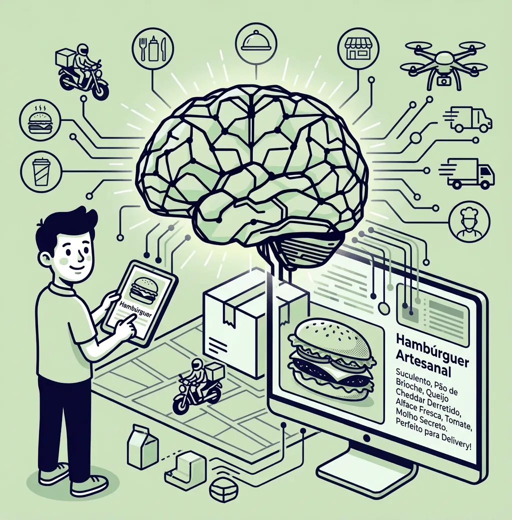 Ilustração de inteligência artificial